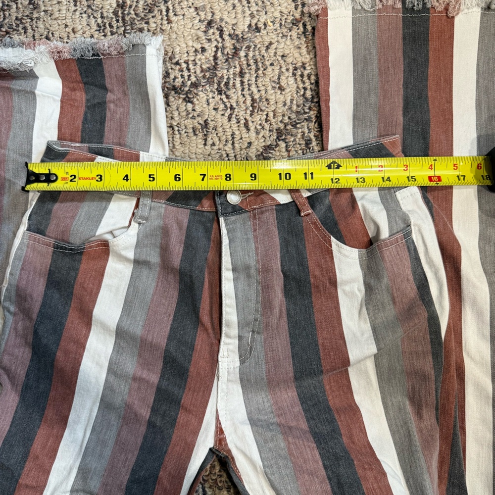 Striped Flare & Wide Leg Jeans - Picture 5 of 9